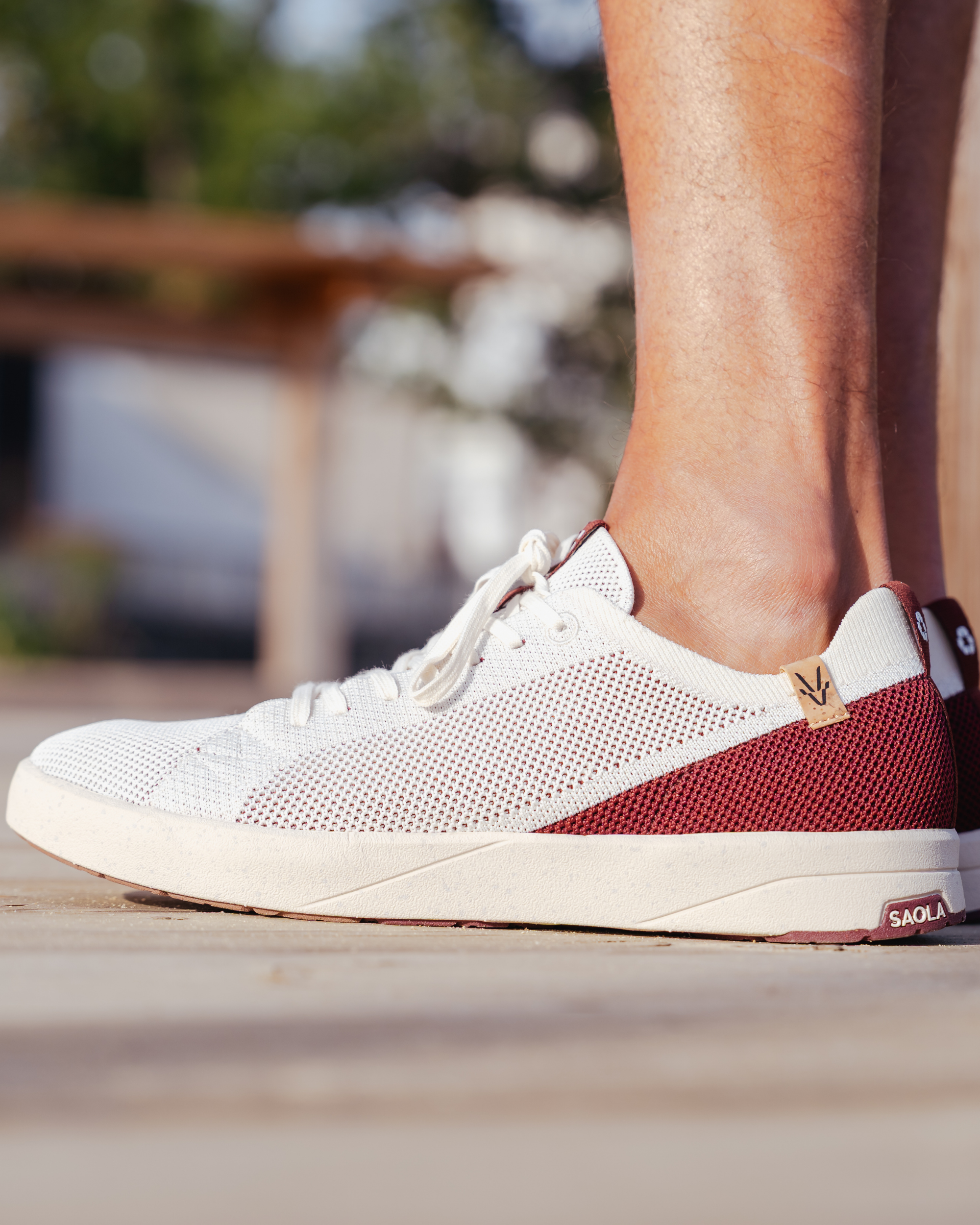 Cannon Knit 2.0 M White Red - SAOLA EUROPE © 2024