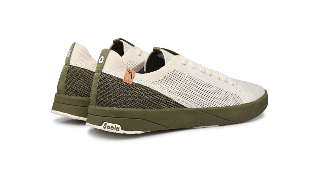 Cannon Knit M 2.0 White / Burnt Olive - SAOLA EUROPE © 2024