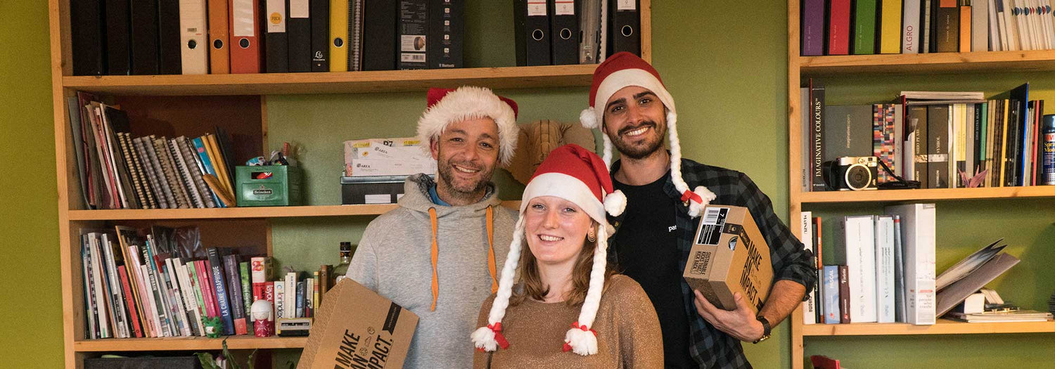 Guillaume et les 2 premiers salariés de SAOLA : Maxime et Apolline