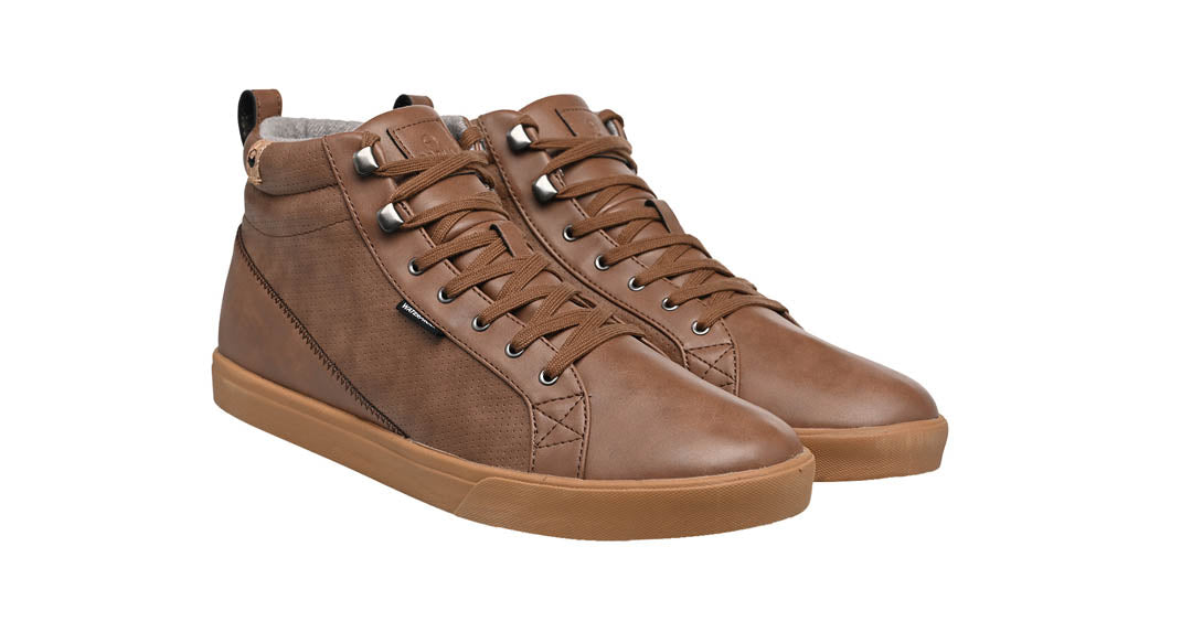 Chaussures homme de couleur chocolat vue d’ensemble coté droit